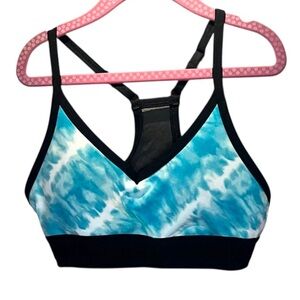 Victoria’s Secret PINK Sports Bra Turquoise Tie Dye Size XS